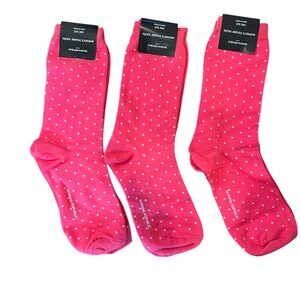 NWT Banana Republic Pink Polka Dot Socks